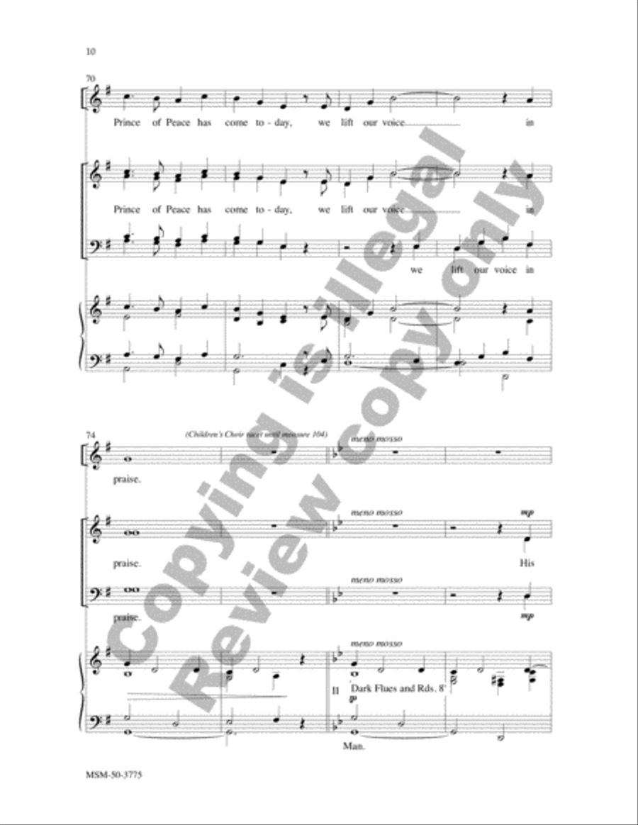 Hosannas Everywhere 4-Part scores gallery preview page 10