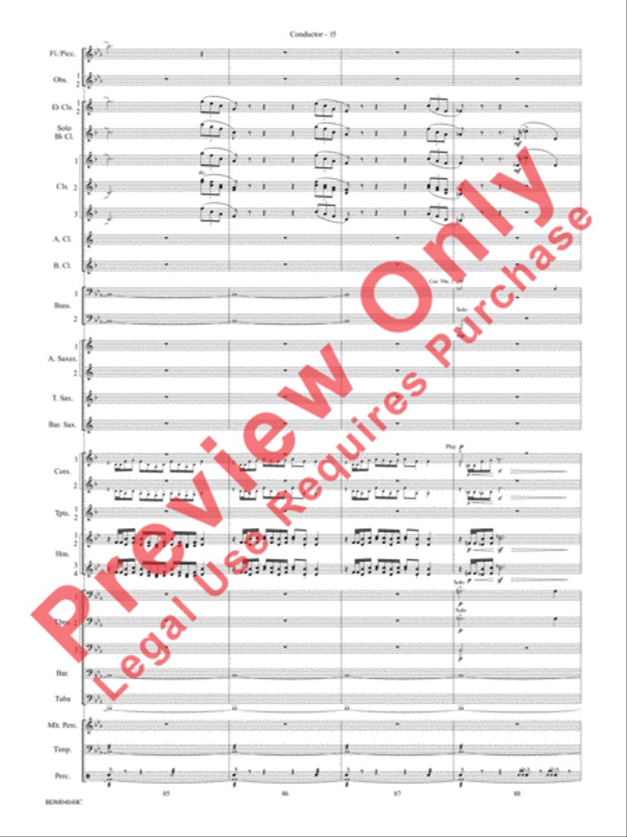 Overture 1812 Concert Band scores gallery preview page 16