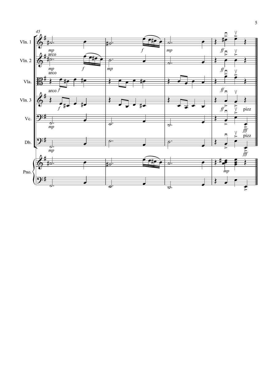 Dance of the Sugar Plum Fairy (fantasia from Nutcracker) for String Orchestra String Orchestra scores gallery preview page 5