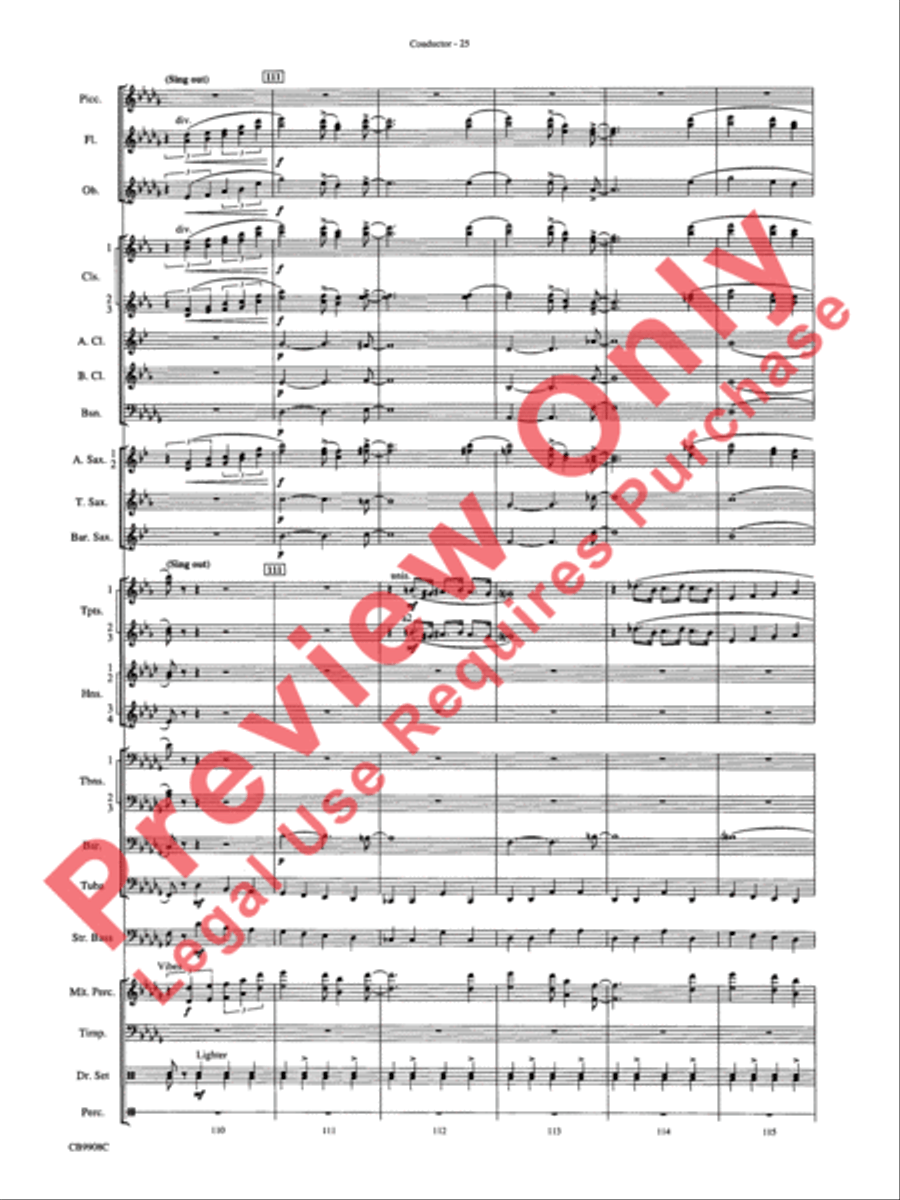 Swing's the Thing Concert Band scores gallery preview page 28