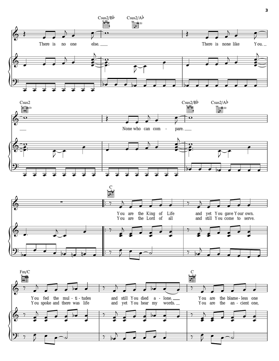 I Am Yours Forever I Am Yours Forever Piano, Vocal, Guitar scores gallery preview page 3