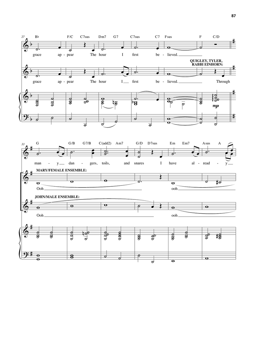 Amazing Grace Voice scores gallery preview page 3