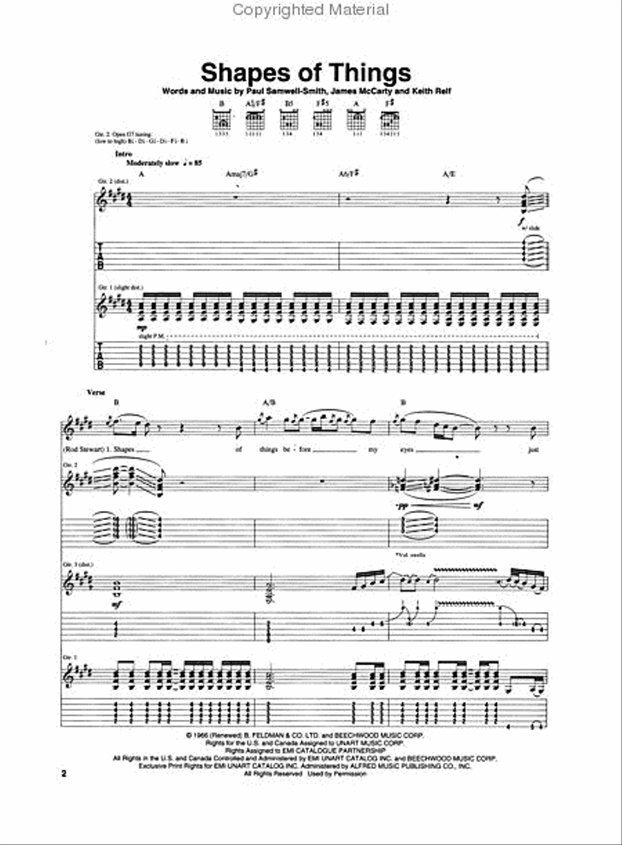 Jeff Beck - Truth Jeff Beck - Truth Electric Guitar scores gallery preview page 2