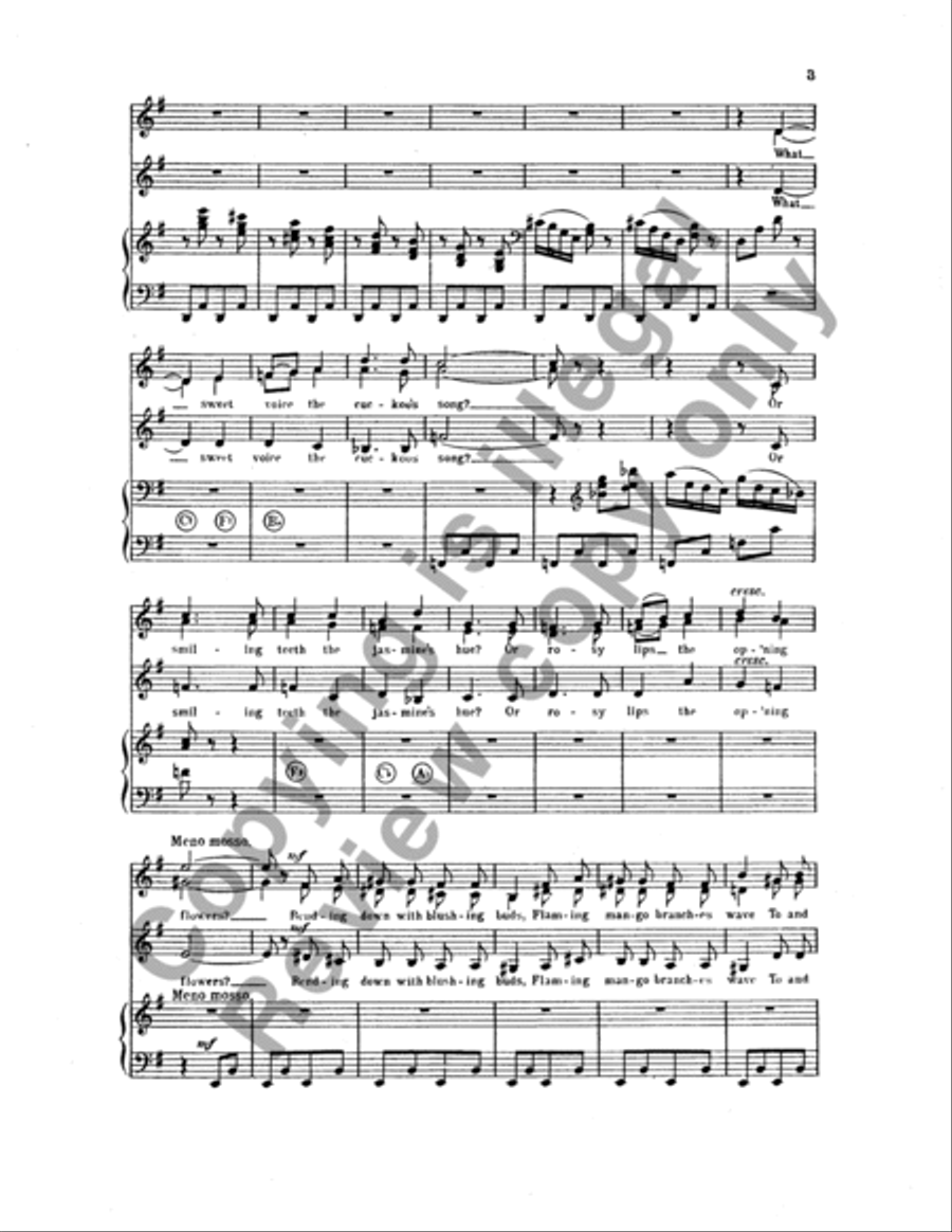 Two Eastern Pictures (I. Spring: II. Summer) SSA scores gallery preview page 12