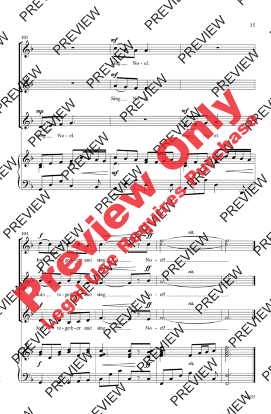 A Winter Noel A Winter Noel Women's Choir scores gallery preview page 15