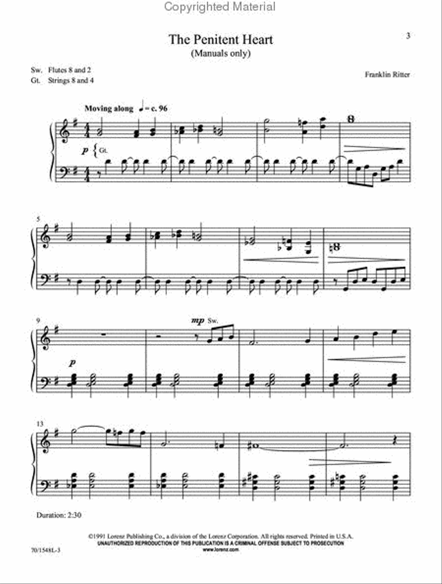 The Cross and the Crown Organ Solo scores gallery preview page 2