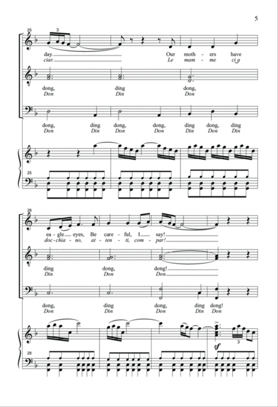 The Bell Chorus The Bell Chorus 4-Part scores gallery preview page 5
