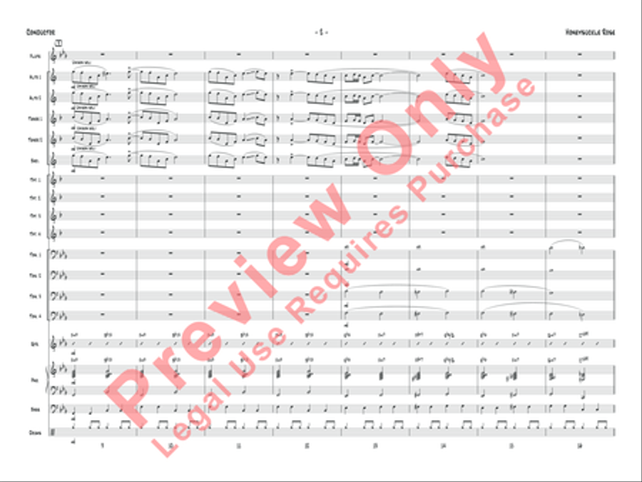 Honeysuckle Rose Jazz Ensemble scores gallery preview page 5