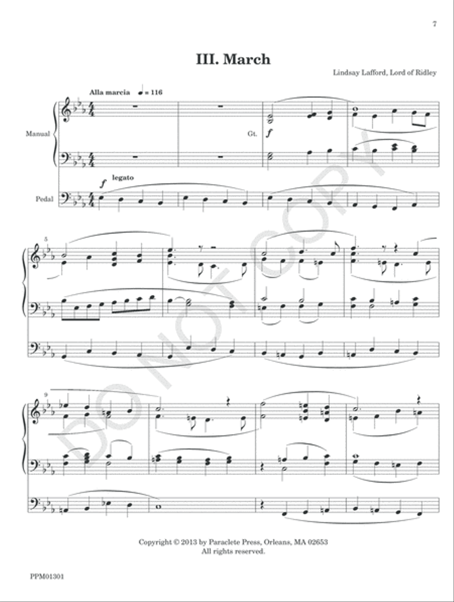 Sonata No. 2 for Organ Organ Solo scores gallery preview page 10
