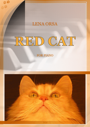 Book cover for Red Cat for Piano