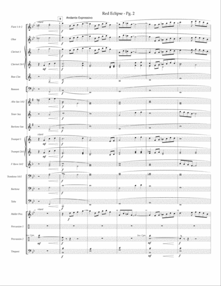 Red Eclipse Red Eclipse Concert Band scores gallery preview page 3