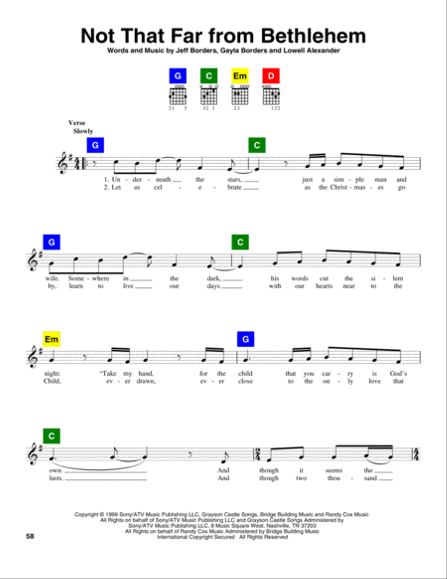 Not That Far From Bethlehem Christmas scores gallery preview page 1