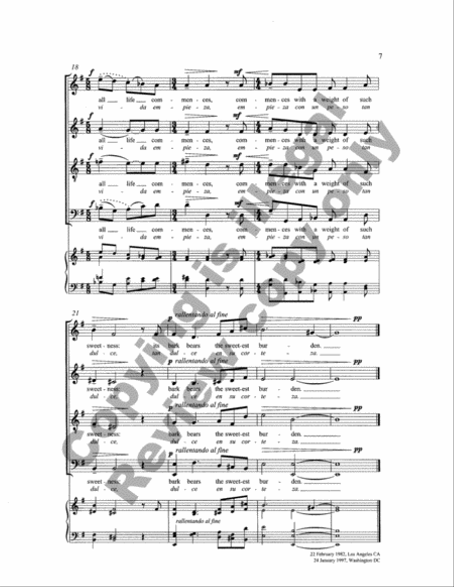 Two Miniatures for Holy Week: 1. An Hosanna Fanfare 2. Faithful Cross 4-Part scores gallery preview page 14