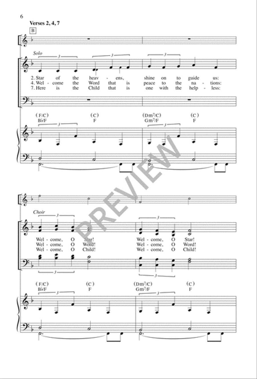 Welcome the Child 4-Part scores gallery preview page 7