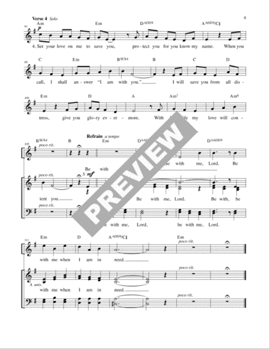 Be with Me, Lord - Guitar edition Guitar scores gallery preview page 4