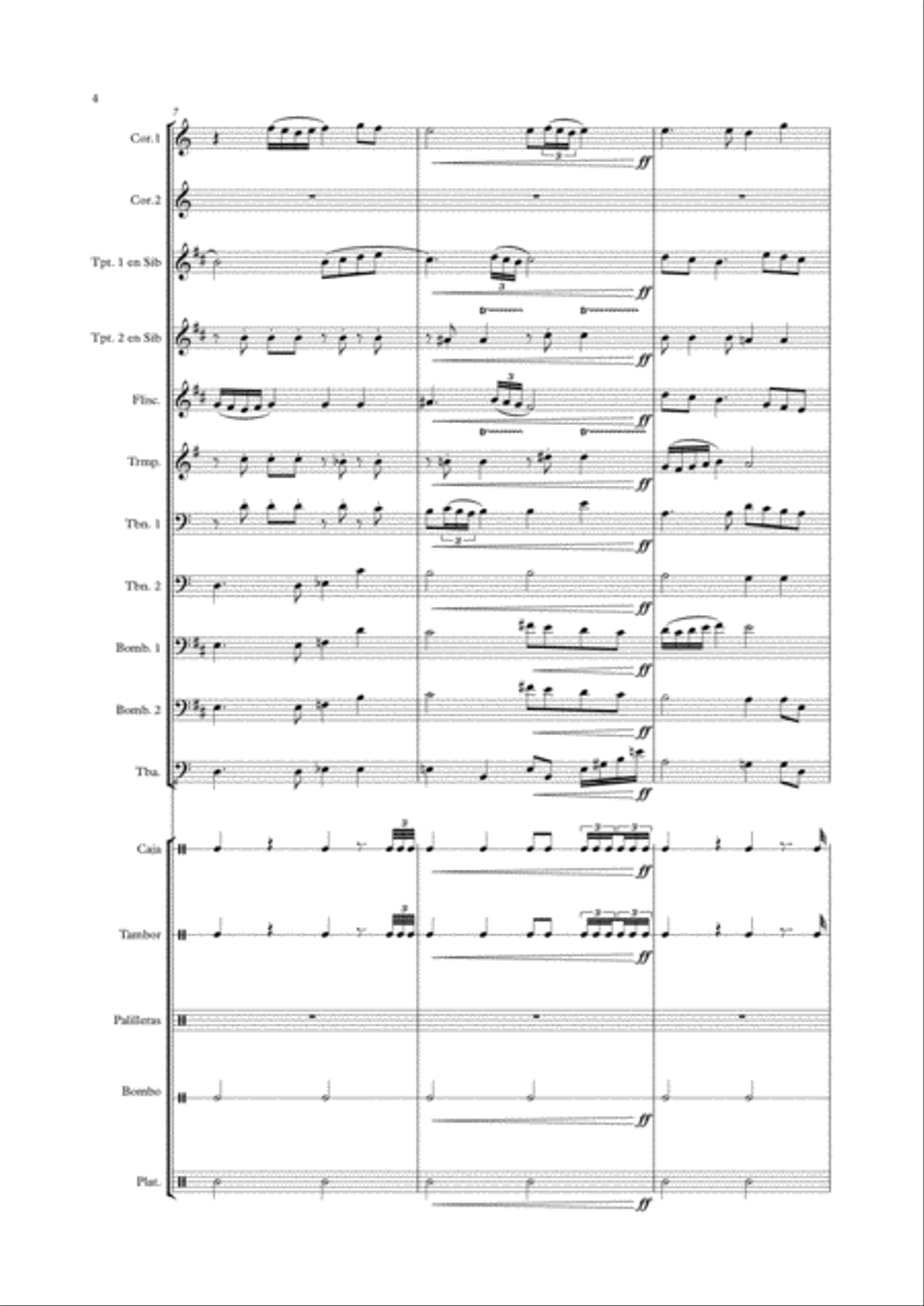 Costaleros de fe Brass Ensemble scores gallery preview page 4