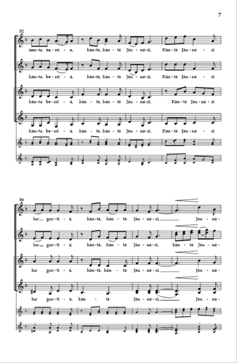 Cantate Domino (SSAA) SSAA scores gallery preview page 6