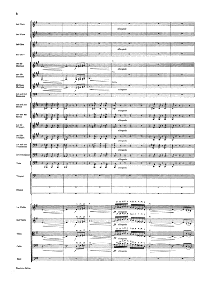 Capriccio Italienne: Score Full Orchestra scores gallery preview page 6