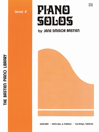 Book cover for Piano Solos, Level 4