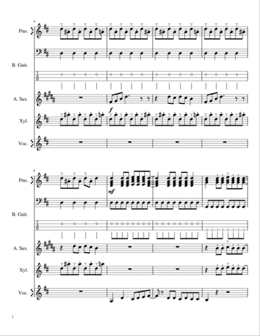 Mamma Mia Mamma Mia Small Ensemble scores gallery preview page 2
