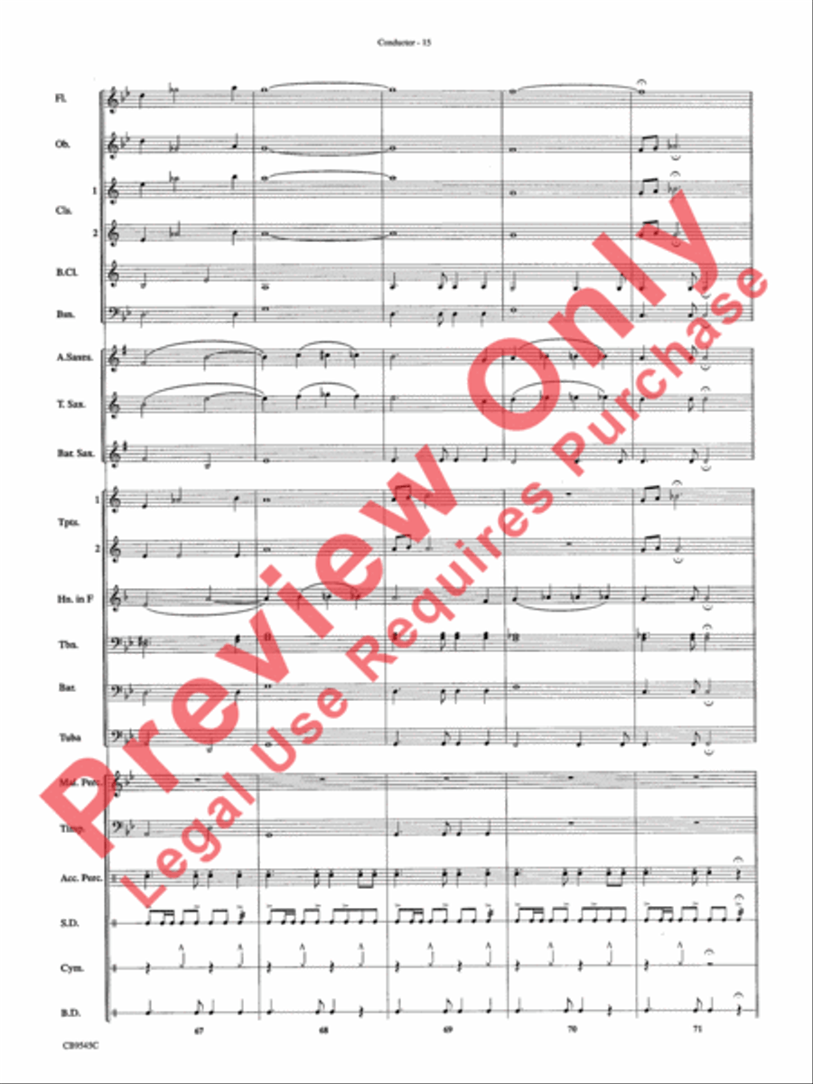 James Bond Returns Concert Band scores gallery preview page 18