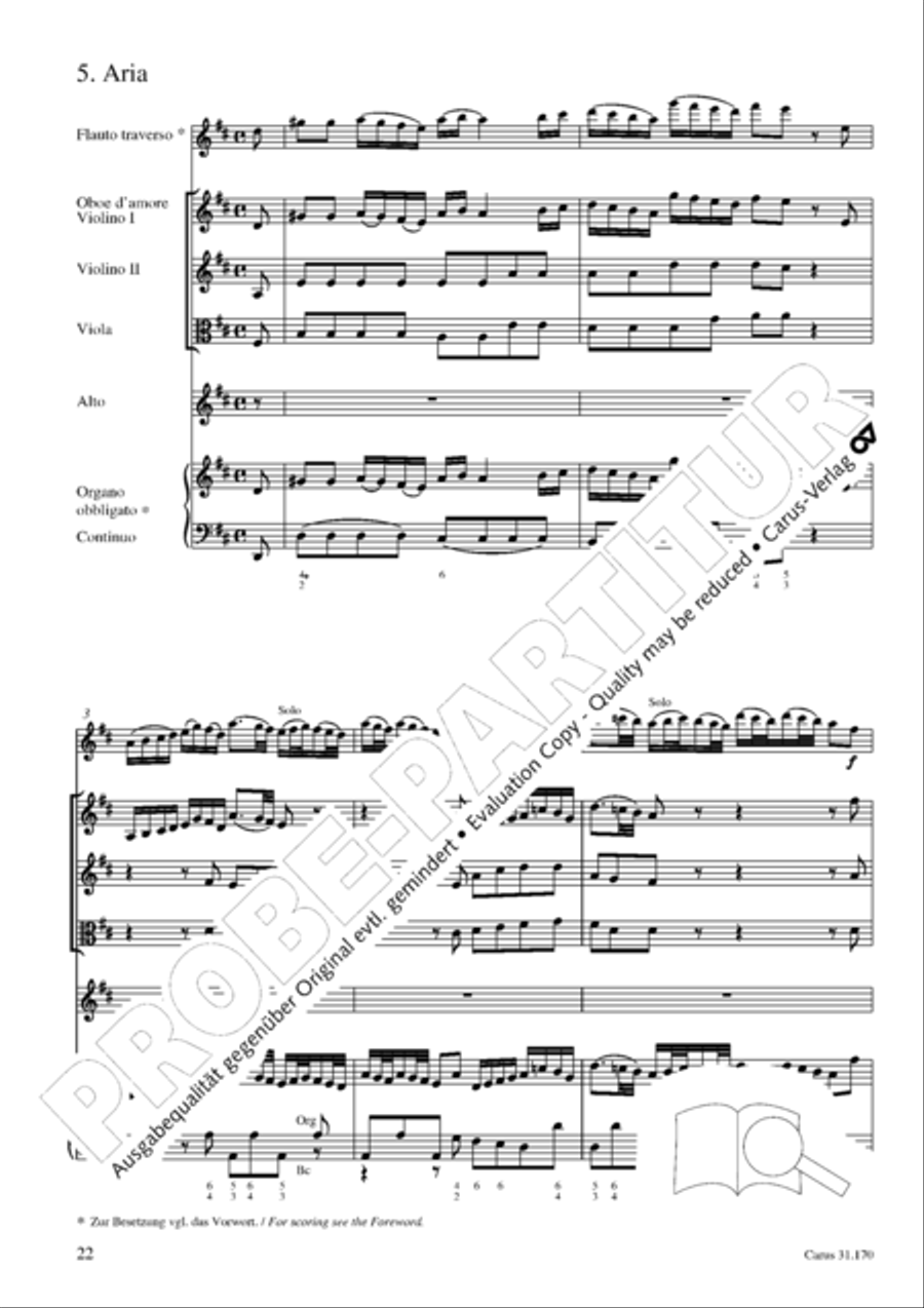 O blessed rest, o welcome heart's delight (Vergnugte Ruh, beliebte Seelenlust) Orchestra scores gallery preview page 23