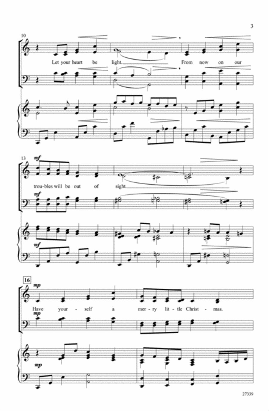 Have Yourself A Merry Little Christmas - Soundtrax CD (CD only) Choir scores gallery preview page 3