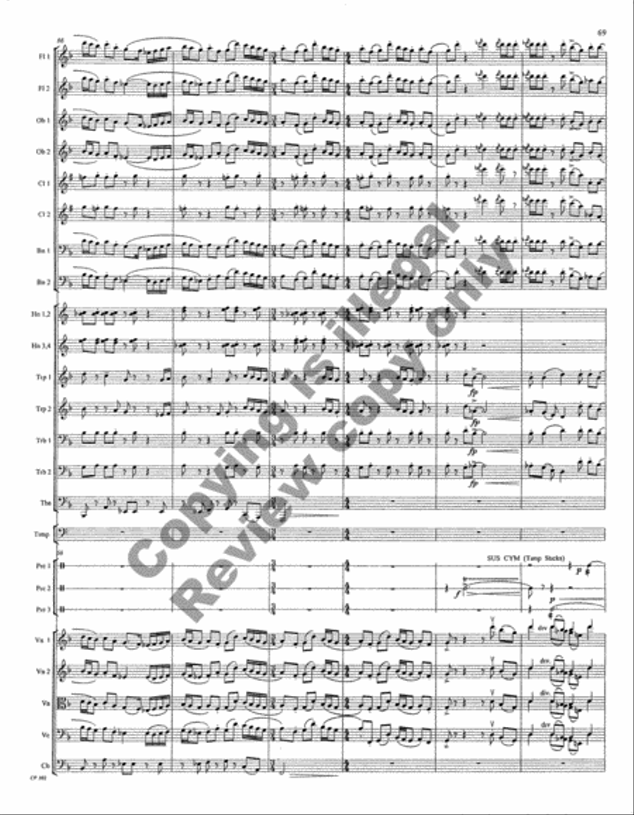 Symphony No. 1 Full Orchestra scores gallery preview page 71