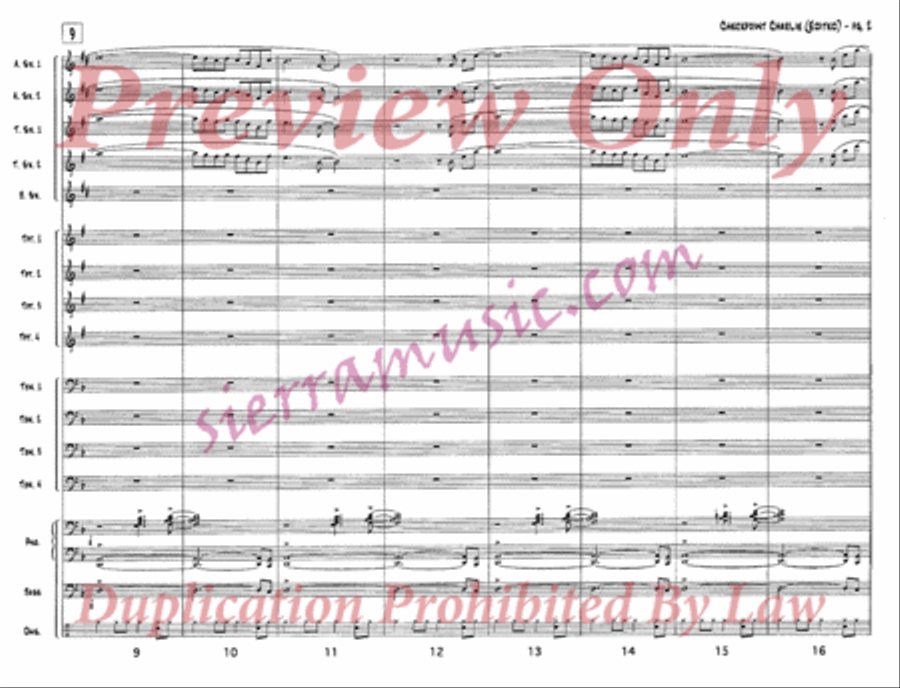 Checkpoint Charlie (Edited) Jazz Ensemble scores gallery preview page 3