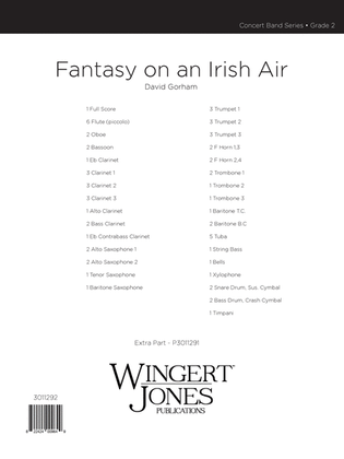 Fantasy On An Irish Air - Full Score
