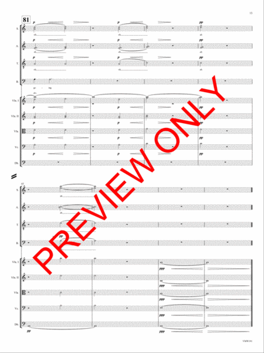 And Through the Winter 4-Part scores gallery preview page 14