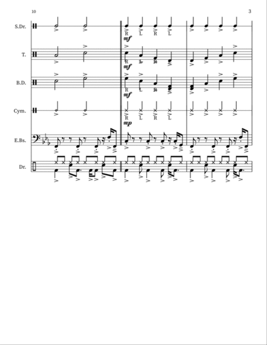 The Magic Of The Groove The Magic Of The Groove Marching Band scores gallery preview page 3