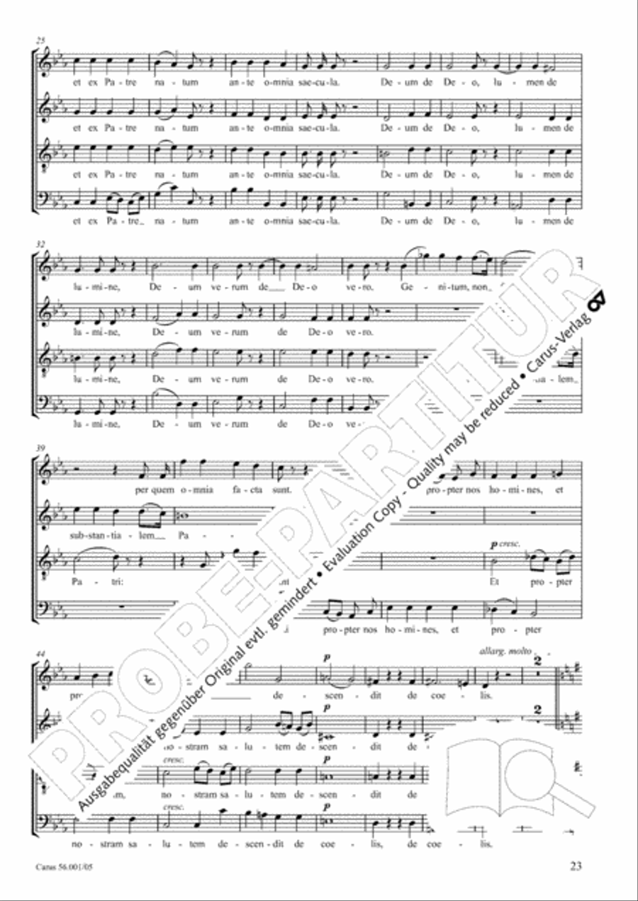 Edizione Nazionale delle Opere di Giacomo Puccini. III. Vocal music; 2. Messa a 4 voci (vol. III/2) 4-Part scores gallery preview page 24