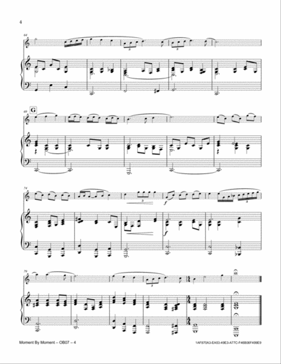 Moment By Moment Moment By Moment Piano scores gallery preview page 4