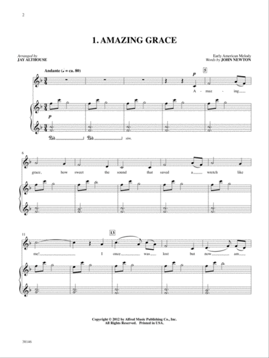 Songs of Peace and Patriotism for Solo Singers Piano Accompaniment scores gallery preview page 3