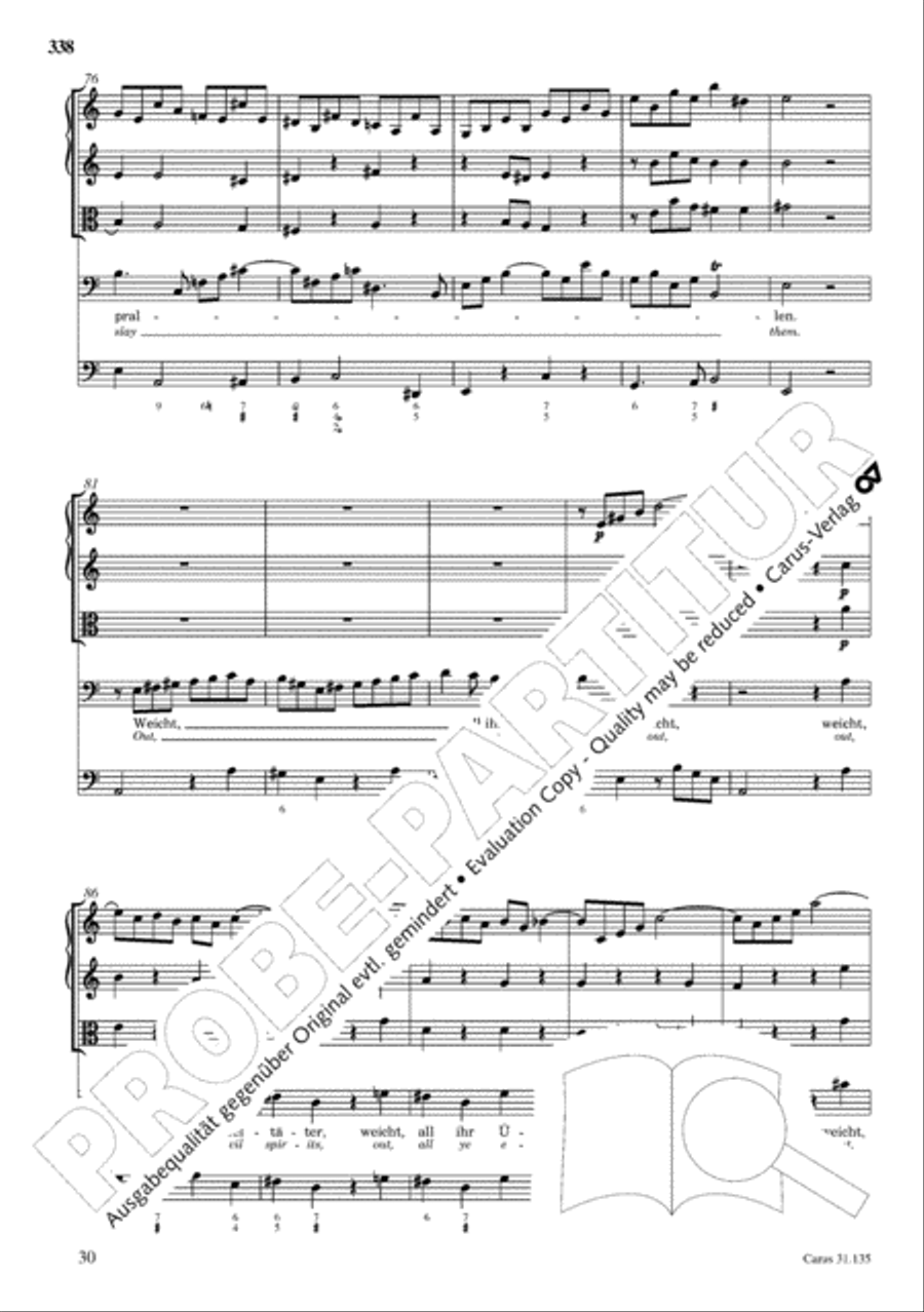 The Complete Sacred Vocal Works (Das geistliche Vokalwerk) Voice scores gallery preview page 339