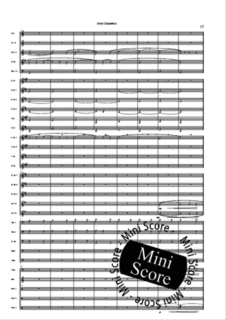 Artis Calambria Artis Calambria Concert Band scores gallery preview page 19
