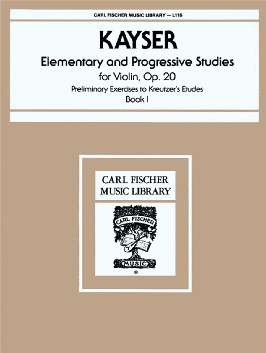 Elementary And Progressive Studies Violin - Sheet Music