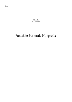 Book cover for Fantaisie Pastorale Hongroise, op.26, for Flute and String Orchestra (arr.), Set of Parts