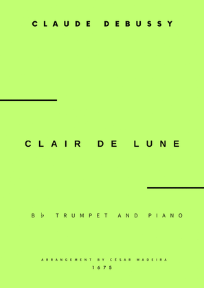 Clair de Lune by Debussy - Bb Trumpet and Piano (Full Score and Parts)