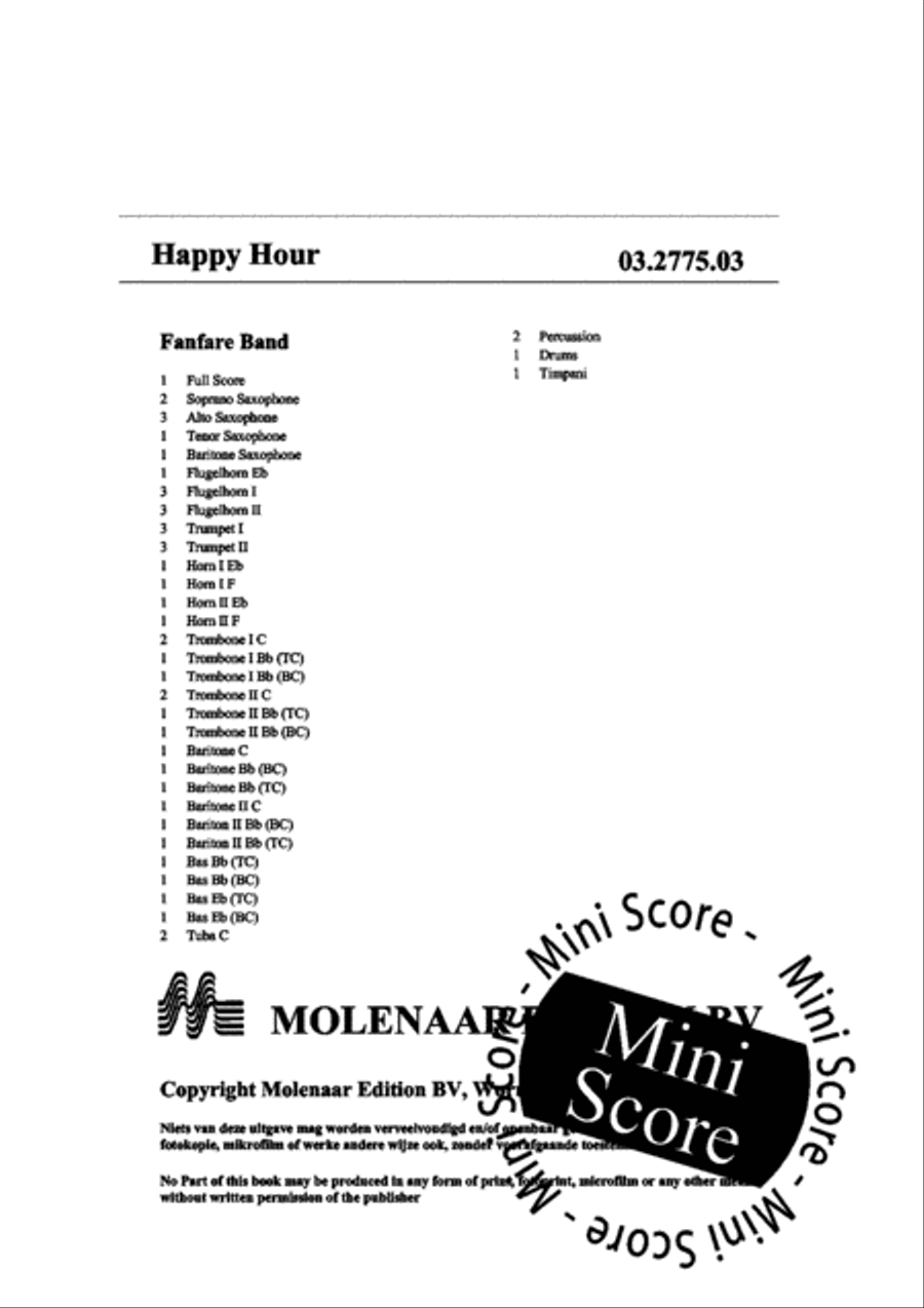 Happy Hour Fanfare Band scores gallery preview page 4
