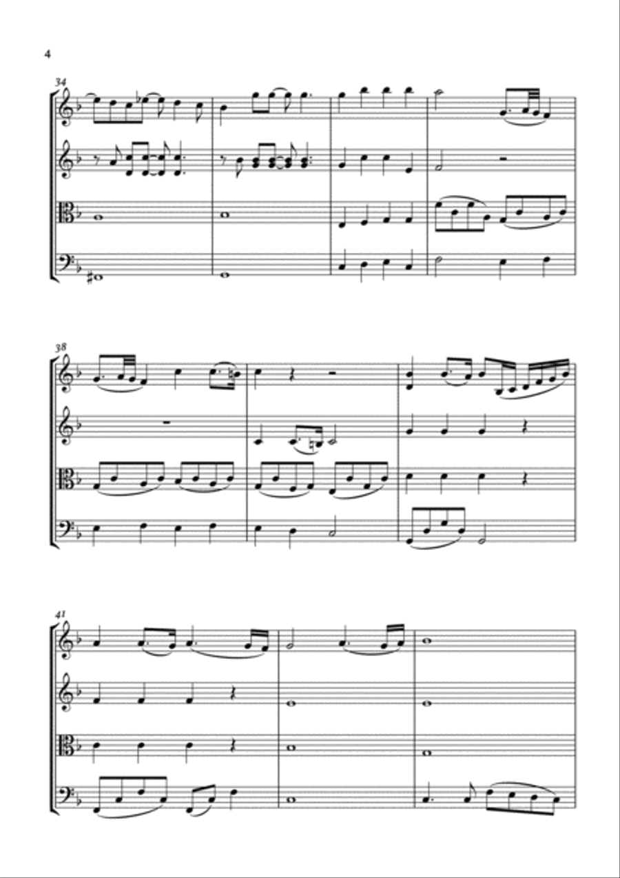 Love Of My Life String Quartet scores gallery preview page 5