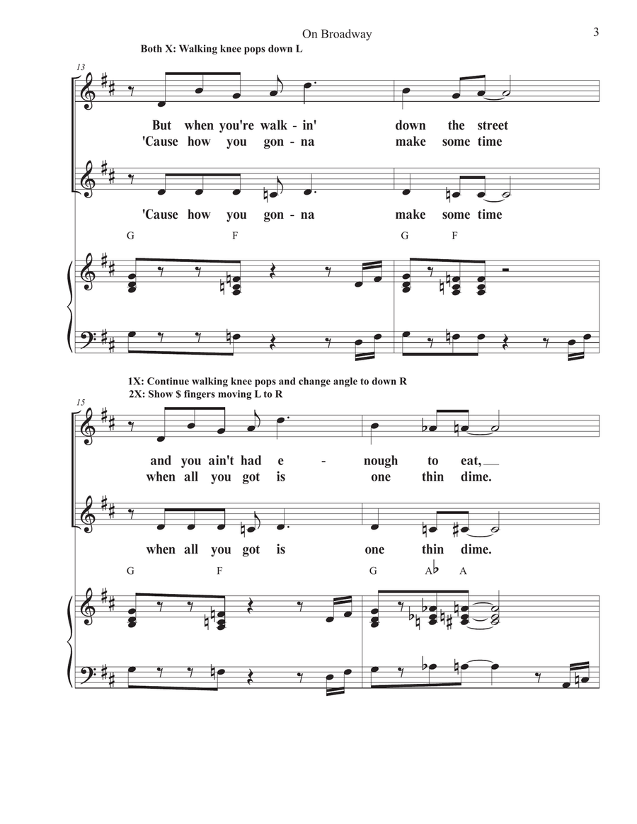 On Broadway 2-Part scores gallery preview page 3