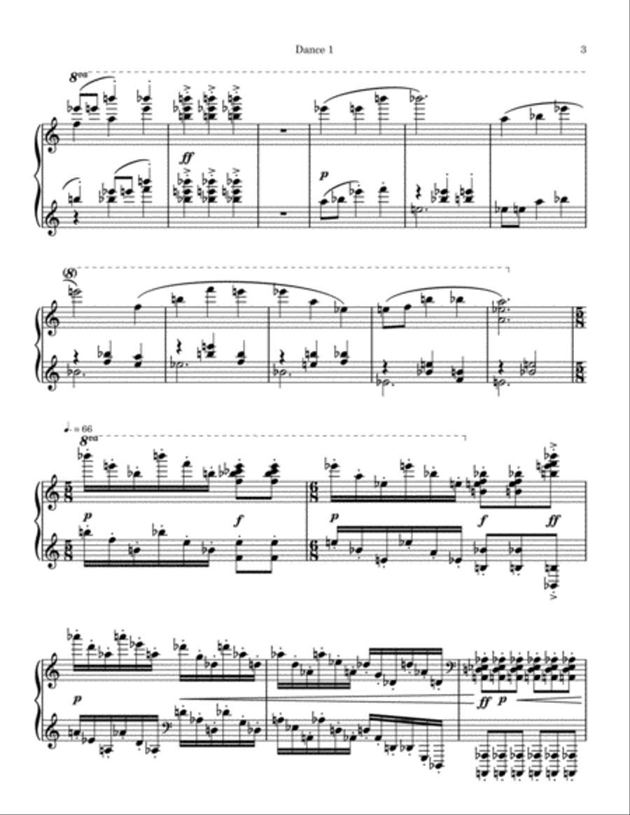 Dances for Piano Piano Solo scores gallery preview page 4