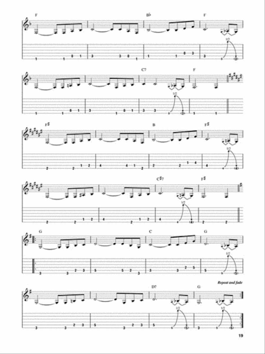 Early Rock Instrumentals Guitar Tablature scores gallery preview page 7