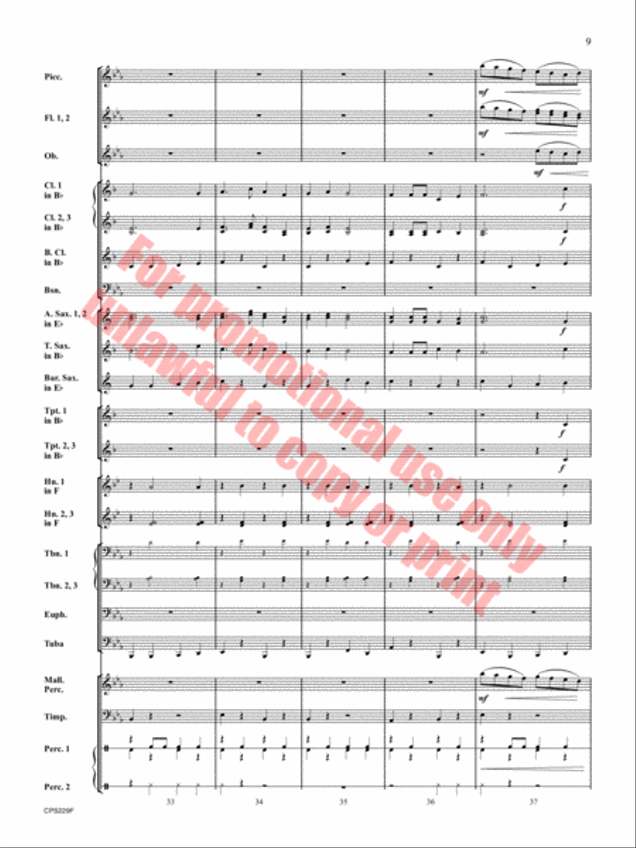 An Arizona Celebration Concert Band scores gallery preview page 10