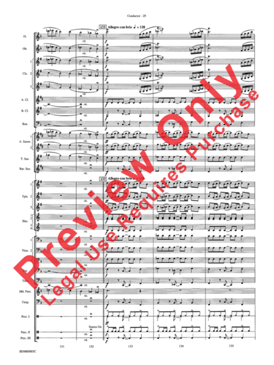 Overture de Argentina Overture de Argentina Concert Band scores gallery preview page 31