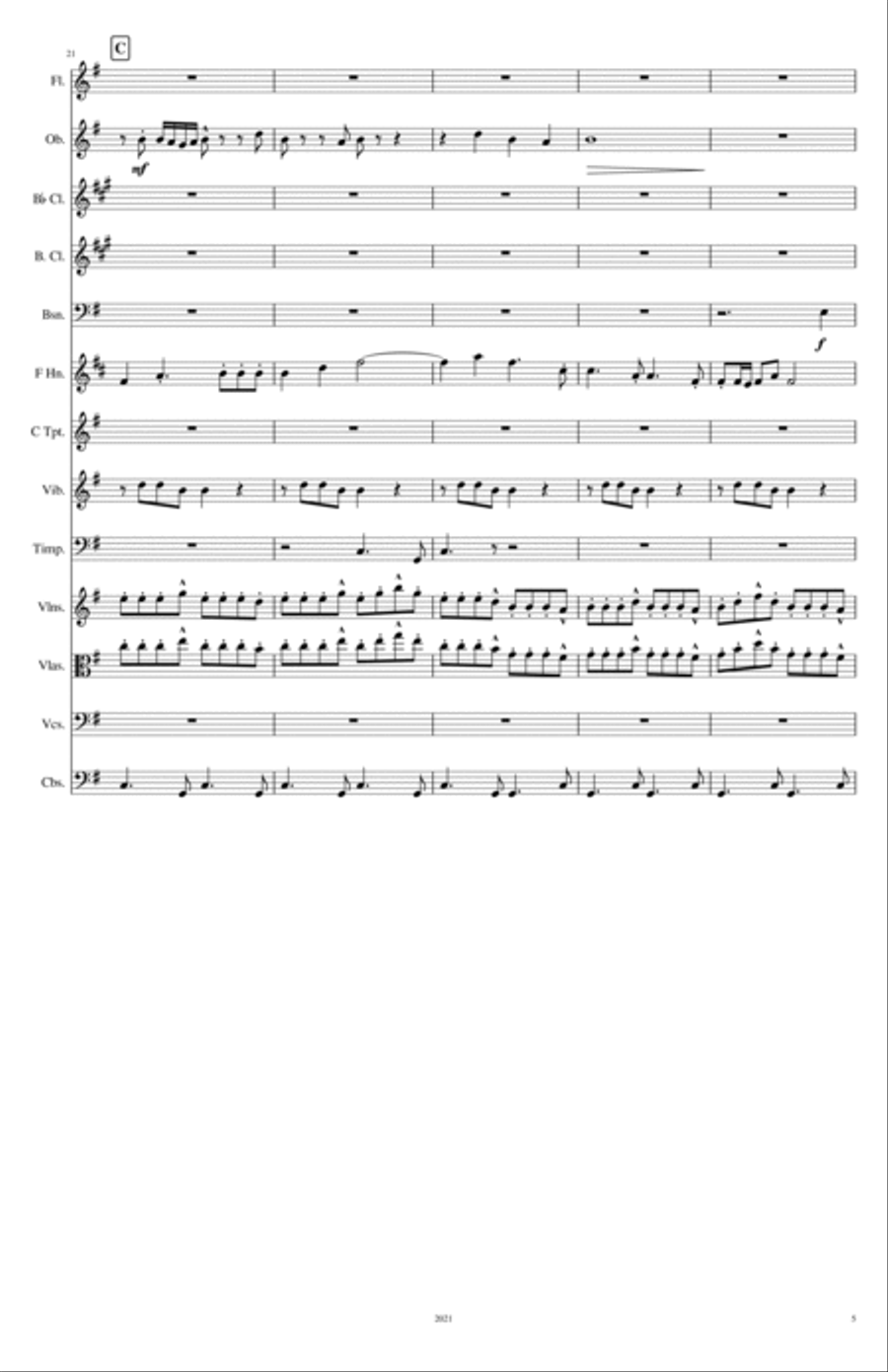 Symphonic Poem # 3: On Our Way Full Orchestra scores gallery preview page 6
