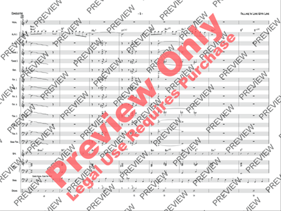 Falling in Love with Love Jazz Ensemble scores gallery preview page 39