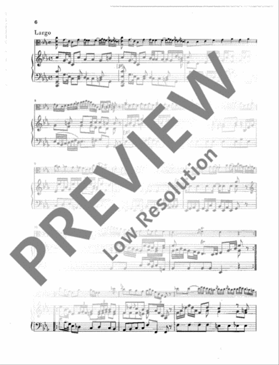 Sonata C Minor Viola scores gallery preview page 7